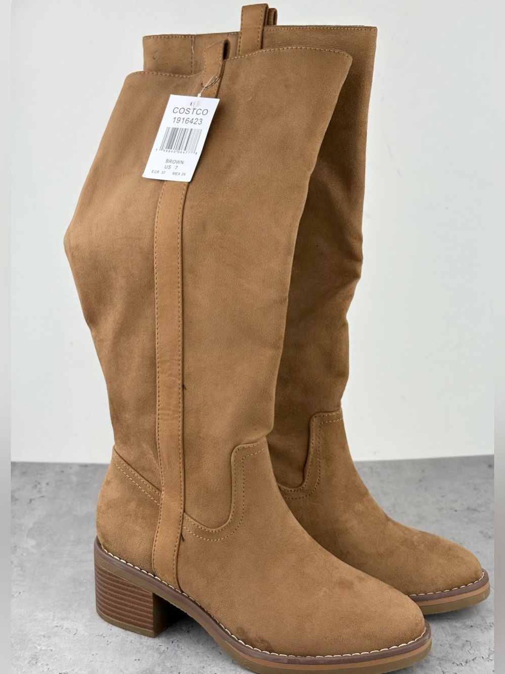 Kensie Women's Naya Knee High Boots Size 7 Brown New Without Box